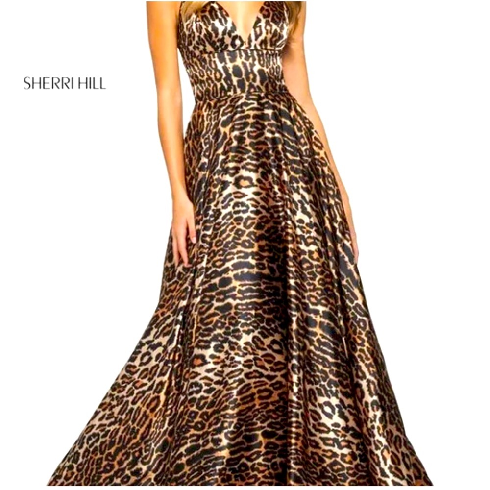 Sherri Hill cheetah/leopard print dress